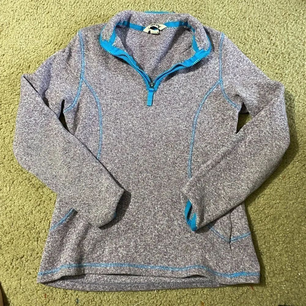 Girls Lands End Fleece Pullover Sweatshirt